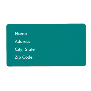 Etiqueta Azul pavo real profundo