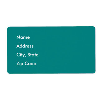 Etiqueta Azul profundo del pavo real