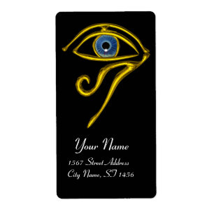 Etiqueta AZUL TALISMAN negro