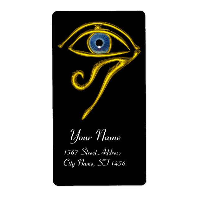 Etiqueta AZUL TALISMAN negro (Frente)