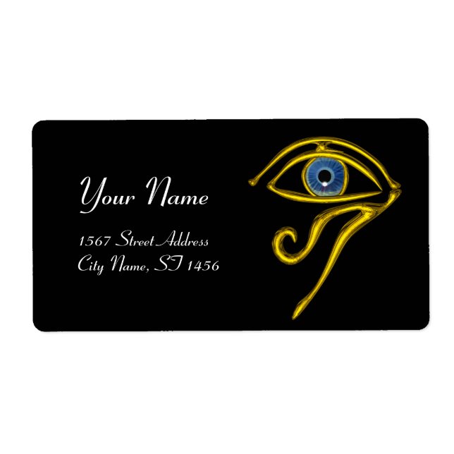 Etiqueta AZUL TALISMAN negro (Frente)