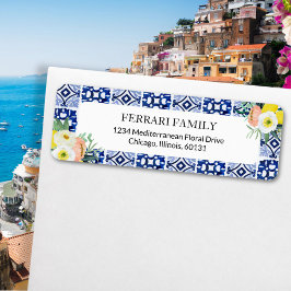 Etiqueta Azulejos Florales Mediterráneos Italianos Direcció