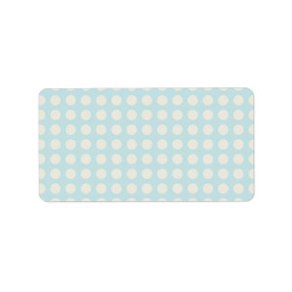 Etiqueta AZULES PASTEL CUTE LUNares Y LAZO