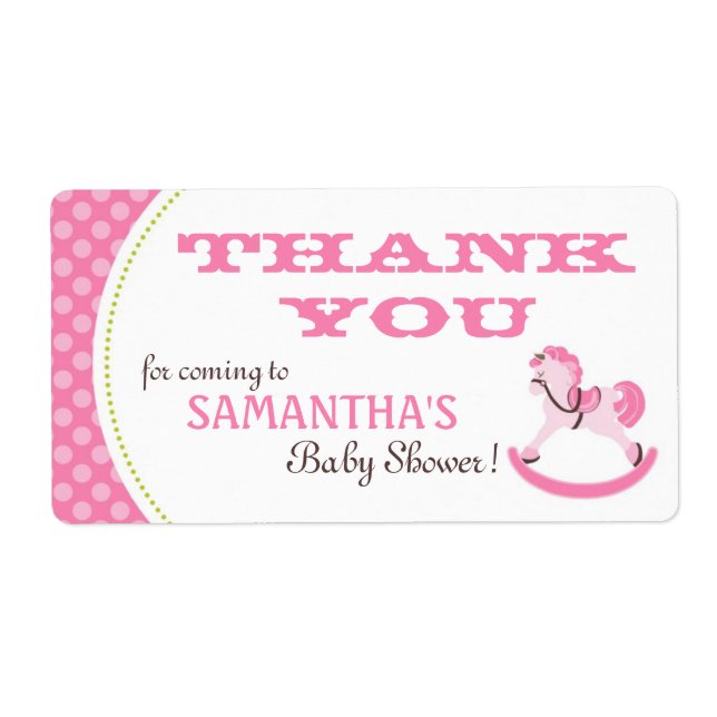 Etiqueta B3 del Chica de caballos de roca (Frente)