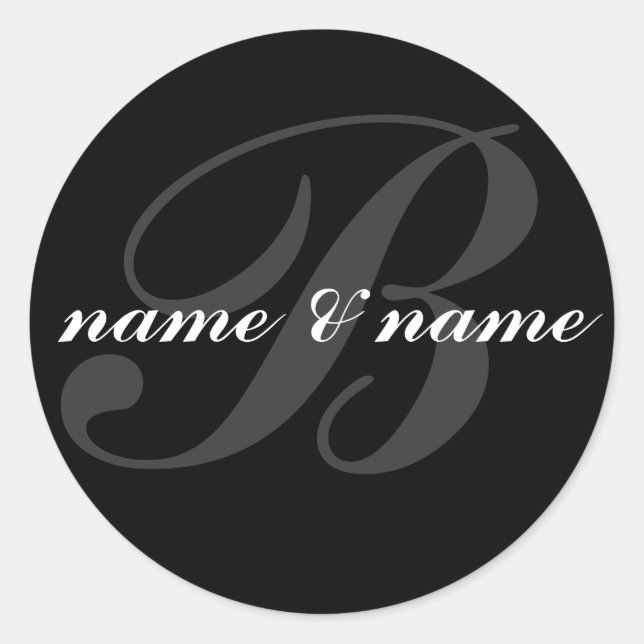 etiqueta "b" monograma (Anverso)