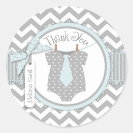 Etiqueta Baby Boy Tie Chevron Print