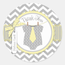 Etiqueta Baby Boy Tie Chevron Print