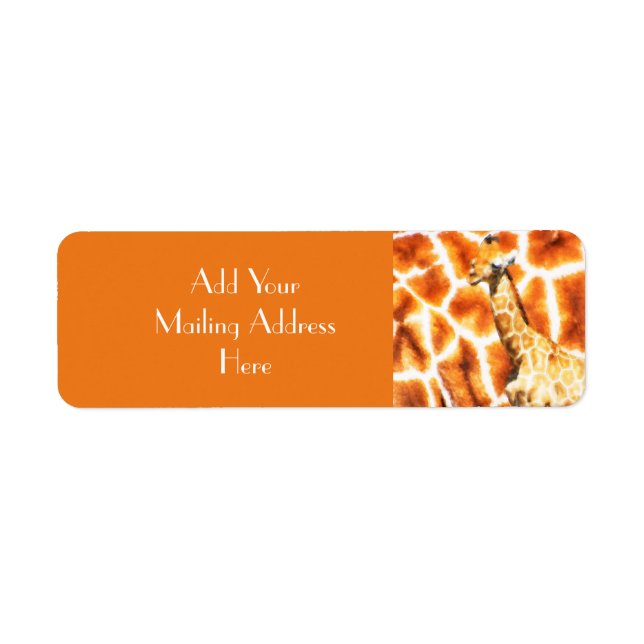 Etiqueta Baby Giraffe (Frente)