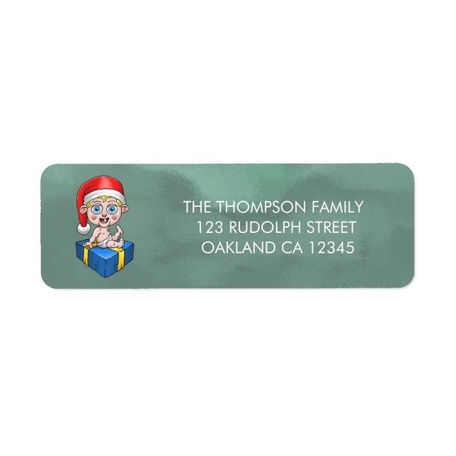 Etiqueta Baby Santa Claus (Frente)