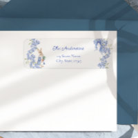 Etiqueta Baby Shower Blue Peter Rabbit Boy