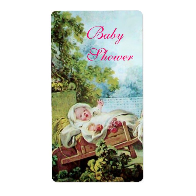 ETIQUETA BABY SHOWER COLORIDO (Frente)