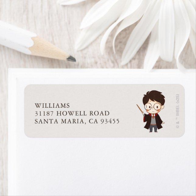 Etiqueta Baby Shower de Harry Potter simple (In situ)