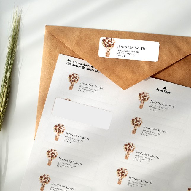 Etiqueta Baby Shower de los globos de oso (Subido por el creador)