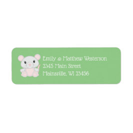Etiqueta Baby Shower de mouse