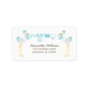 Etiqueta Baby Shower de Special Delivery Boy