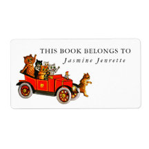 Baby Shower Gift Funny Personalizados Gatos Retro
