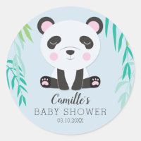 Etiqueta Baby Shower Panda Bear Personalizada