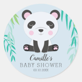 Etiqueta Baby Shower Panda Bear Personalizada