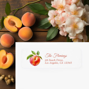 Etiqueta Baby Shower Peach