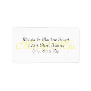 Etiqueta Background Yellow - Address Labels
