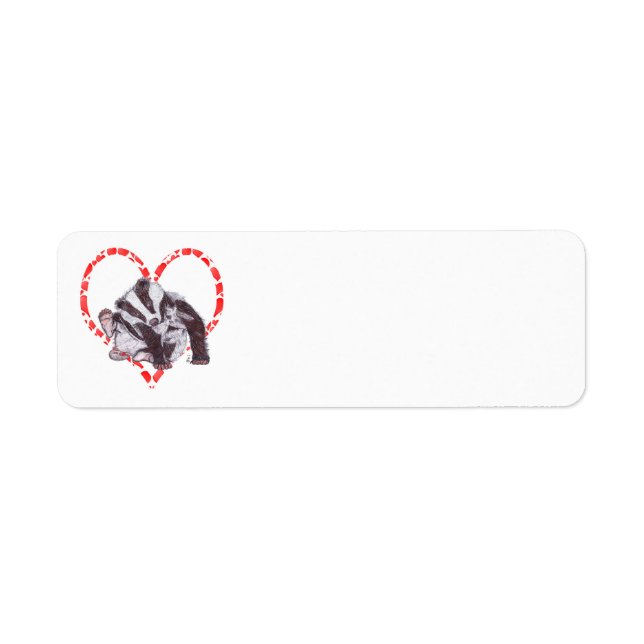 ETIQUETA BADGER HEART (Frente)
