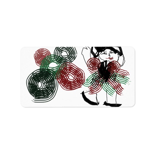 Etiqueta Bailando con menta (Frente)