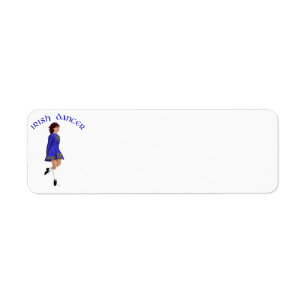 Etiqueta Bailarina de Step Irlandés - Azul