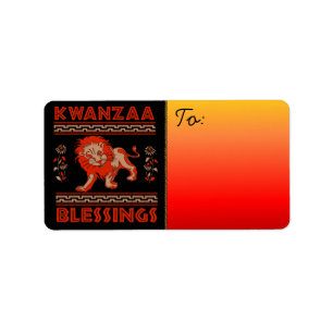 Etiqueta Bailarines de Kwanzaa