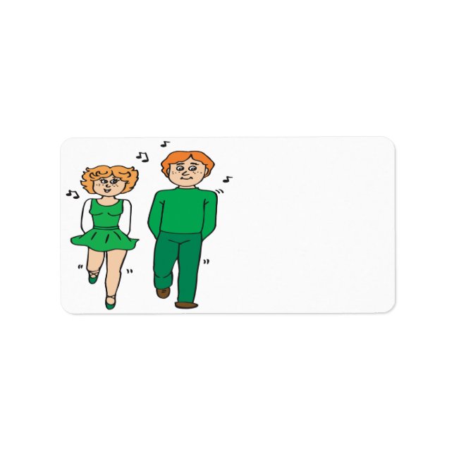 Etiqueta Baile irlandés (Frente)