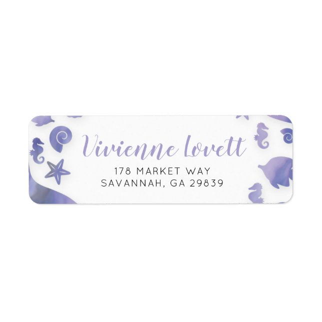 Etiqueta Bajo la sirena marina (Frente)