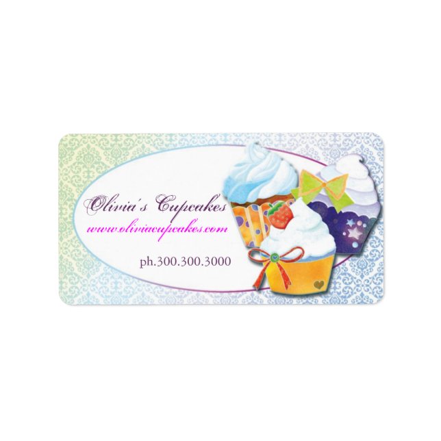 Etiqueta Bakers & Pastry Chefs Cupakes Business (Frente)