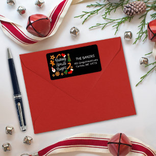 Etiqueta Baking Spirit Bright Gingerbread Navidades Cookie