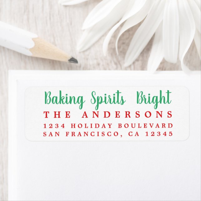 Etiqueta Baking Spirit Bright Holiday Label (In situ)