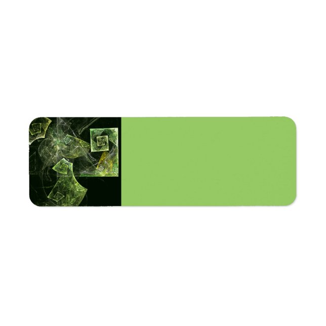 Etiqueta Balanza torcida Resumen Arte (Frente)