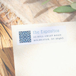 Etiqueta Baldosas italianas | Nombre y dirección personaliz