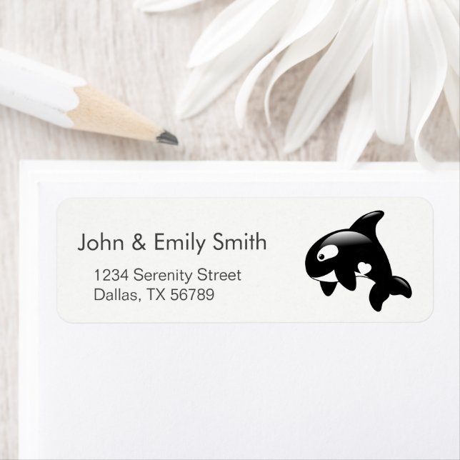 Etiqueta Ballena pequeña orca (In situ)