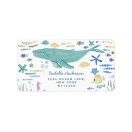 Etiqueta Ballenas Bajo El Mar Dirección