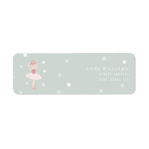 Etiqueta Ballerina Stars Blue
