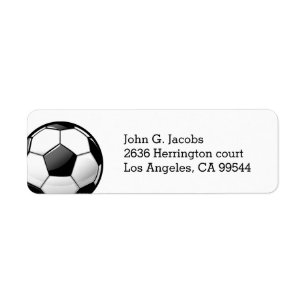 Etiqueta Balón de fútbol clásico brillante