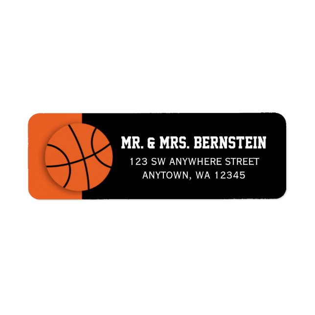 Etiqueta Baloncesto (Frente)