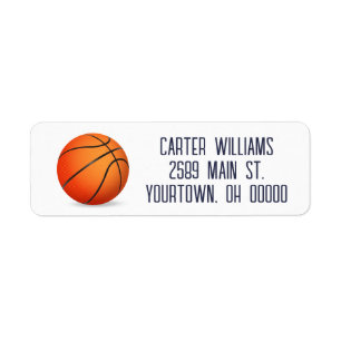 Etiqueta Baloncesto En Blanco