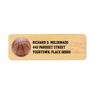 Etiqueta Baloncesto en el piso
