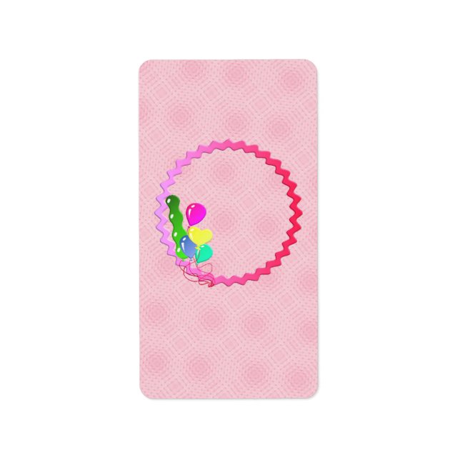 Etiqueta Balones Cumpleaños Hershey Miniatura Candy Wrapper (Frente)