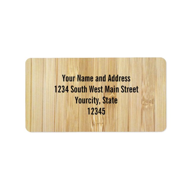 Etiqueta Bambú (Frente)