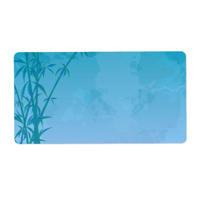 Etiqueta Bambú azul (Frente)