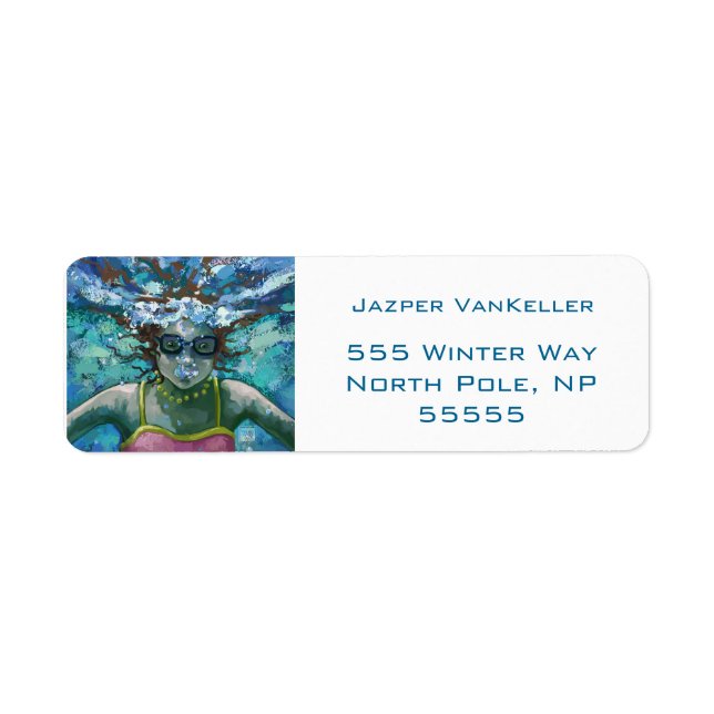 Etiqueta Bañarse bajo el agua (Frente)