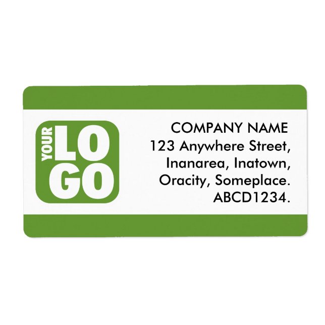 Etiqueta Banda central - Aguacate verde (Frente)