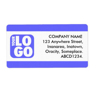 Etiqueta Banda central - Azul eléctrico