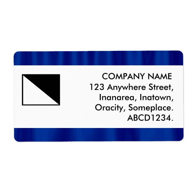 Etiqueta Banda central - Cortinas de medianoche (Frente)