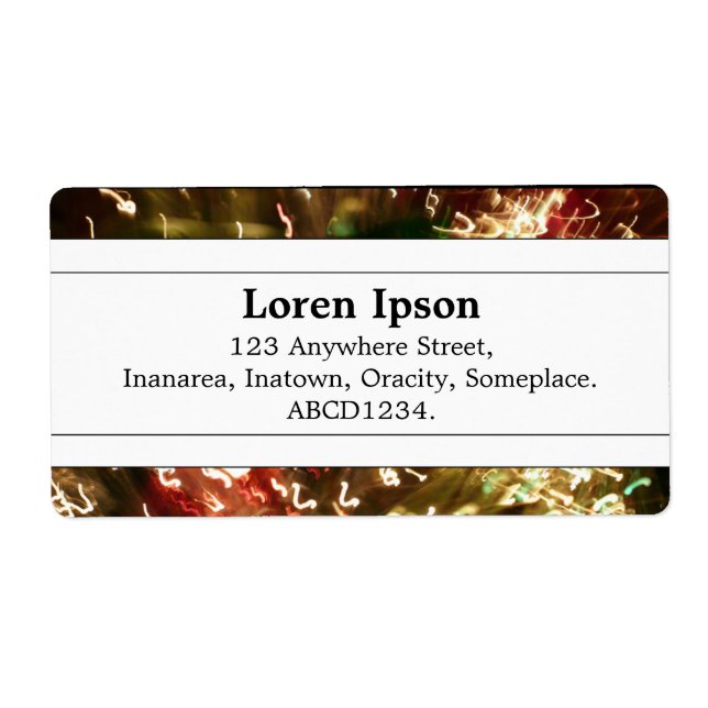 Etiqueta Banda central II - Fibra óptica (Frente)